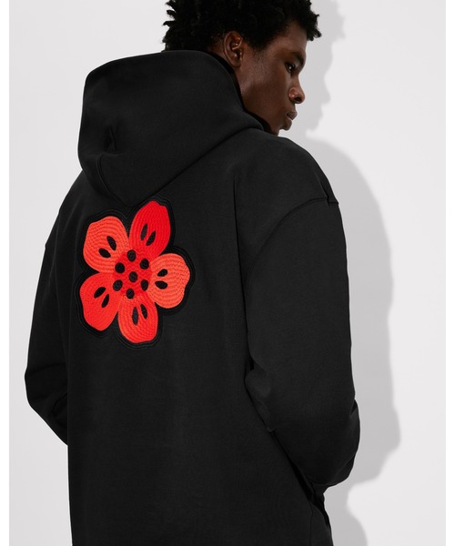 KENZO★Boke Flower エンブロイド オーバーサイズ フ―ディー Boke Flower' エンブロイド オーバーサイズ コットン フ―ディー