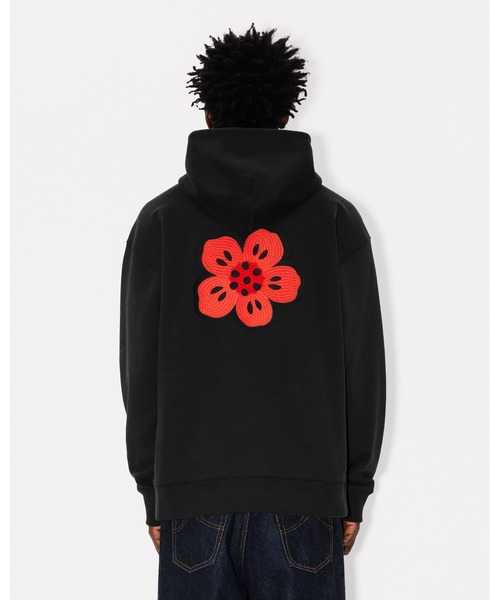 KENZO（ケンゾー）の「'Boke Flower' エンブロイド オーバーサイズ コットン フ―ディー（パーカー・メンズ・ブラック系その他5・SMALL/MEDIUM/LARGE）」の4枚目の写真