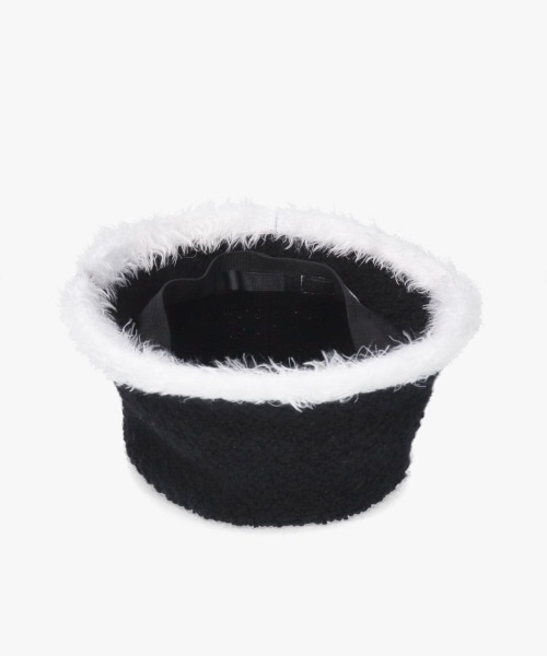 OVERRIDE(オーバーライド)の「OVERRIDE CURLY FUR RELAX HAT / オーバーライド(ハット・レディース・ブラック/ライトブルー/グレー・58cm)」の4枚目の写真
