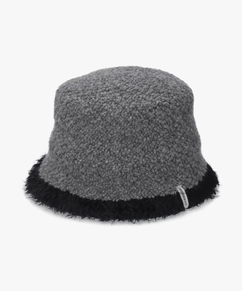 OVERRIDE(オーバーライド)の「OVERRIDE CURLY FUR RELAX HAT / オーバーライド(ハット・レディース・ブラック/ライトブルー/グレー・58cm)」の6枚目の写真