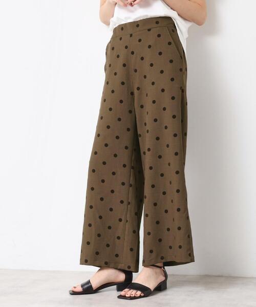 Dessin（デッサン）の「【洗える】フロッキードットパンツ（その他パンツ・レディース・ブラック系/ブラウン系その他2・00/01/02/03）」の7枚目の写真