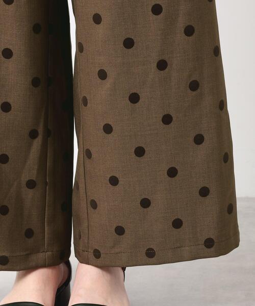 セール】【洗える】フロッキードットパンツ（その他パンツ）｜Dessin