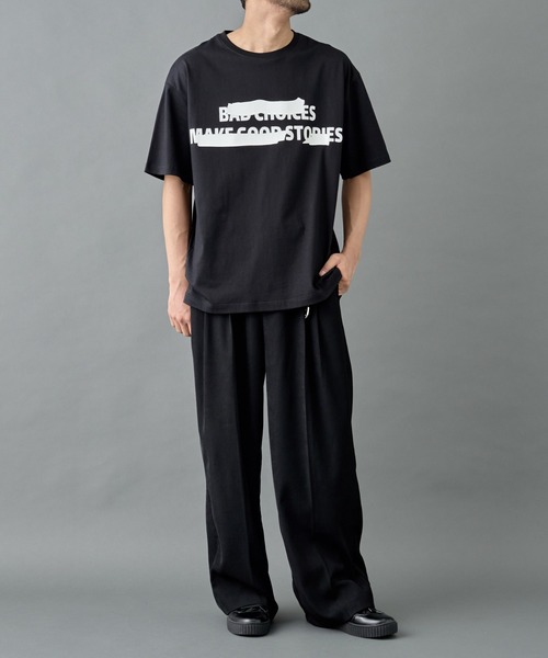 COLONY 2139（コロニートゥーワンスリーナイン）の「2タックワイドストレートスラックスパンツ（スラックス・メンズ・ブラック/グレー・LARGE/SMALL/MEDIUM）」の20枚目の写真