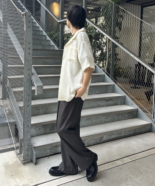 COLONY 2139（コロニートゥーワンスリーナイン）の「2タックワイドストレートスラックスパンツ（スラックス・メンズ・ブラック/グレー・LARGE/SMALL/MEDIUM）」の10枚目の写真