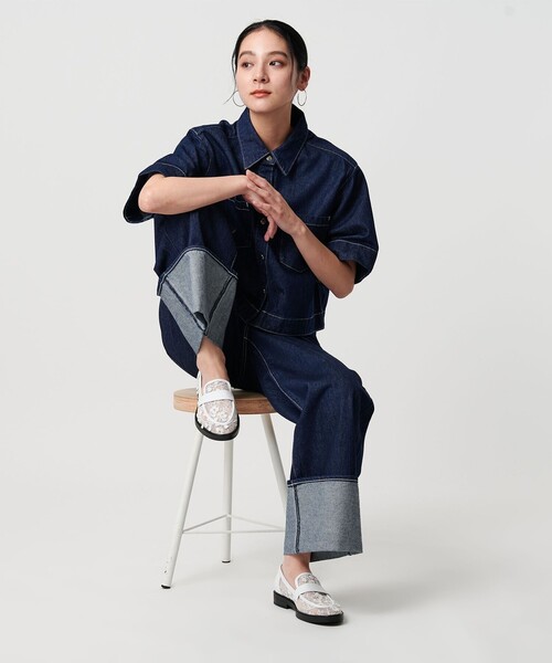 Mollini（モリーニ）の「＜mollini＞FLOLA メッシュ ローファー（ローファー・レディース・ホワイト・37/36/38）」の3枚目の写真