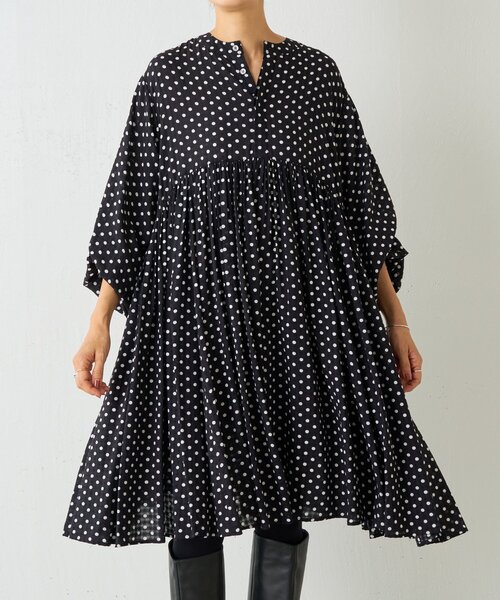 美品 BEARDSLEY ビアズリー 先染めギャザーチュニックブラウス BEARDSLEY（ビアズリー）の「《ビアズリー》先染めギャザー