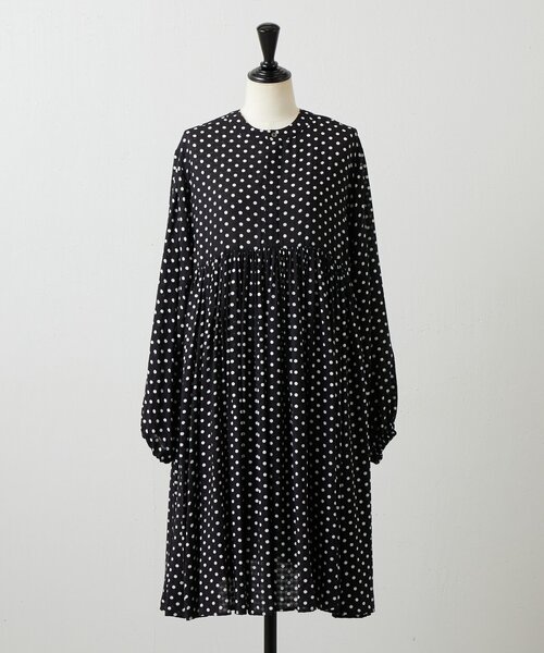 正規品新品タグ付き BEARDSLEYビアズリー 完売品リネンギャザーチュニック ドットギャザーチュニック（シャツ/ブラウス）｜BEARDSLEY