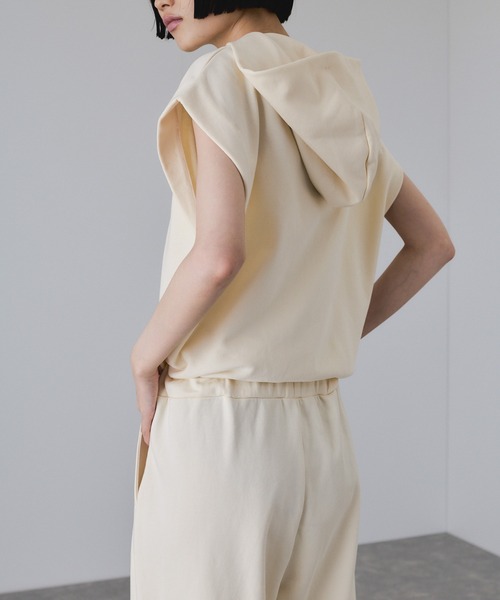 アダムエロペ　裏毛フーディロンパース　新品　アイボリー　木なり ADAM ET ROPE'｜裏毛フーディロンパース | Rakuten Fashion(楽天
