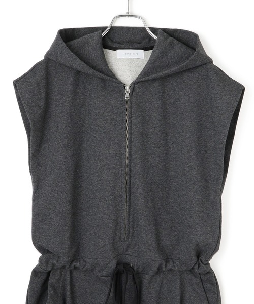 アダムエロペ　裏毛フーディロンパース　新品　アイボリー　木なり ADAM ET ROPE'｜裏毛フーディロンパース | Rakuten Fashion(楽天