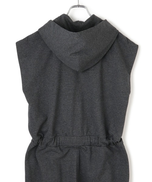 セール】裏毛フーディロンパース（つなぎ/オールインワン）｜ADAM ET