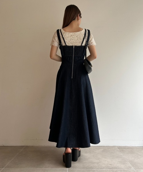 SNIDEL ダブルブレストノースリーブワンピース 中古・古着通販】Snidel (スナイデル) ノースリーブワンピース