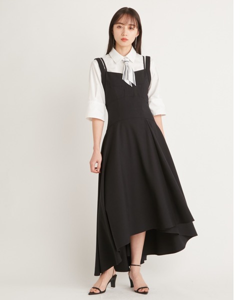 SNIDEL ダブルブレストノースリーブワンピース 中古・古着通販】Snidel (スナイデル) ノースリーブワンピース