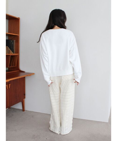 Ungrid(アングリッド)の「ヴィンテージカレッジスウェット(スウェット・レディース・チャコールグレー/ボルドー/オフホワイト/ネイビー・MEDIUM/SMALL)」の8枚目の写真