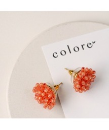 【colore】【金属アレルギー対応】ふんわりビーズの一粒ピアス(MA)