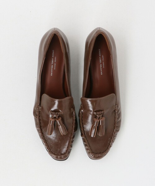 green label relaxing（グリーンレーベルリラクシング）の「リンクル タッセル ローファー（ローファー・レディース・ブラック/ブラウン系・24.5cm/23.5cm/25cm/23cm/22.5cm/24cm）」の6枚目の写真