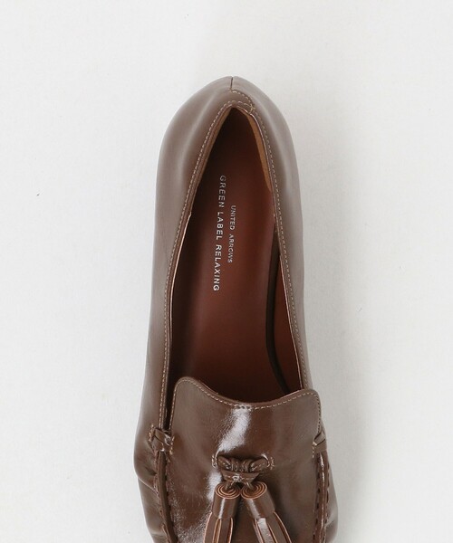 green label relaxing（グリーンレーベルリラクシング）の「リンクル タッセル ローファー（ローファー・レディース・ブラック/ブラウン系・24.5cm/23.5cm/25cm/23cm/22.5cm/24cm）」の10枚目の写真