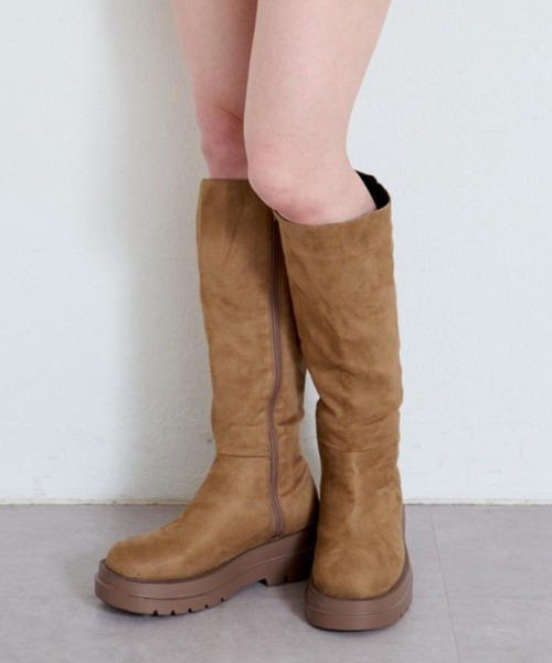 スエードロングブーツ（ブーツ）｜Kastane（カスタネ）のファッション