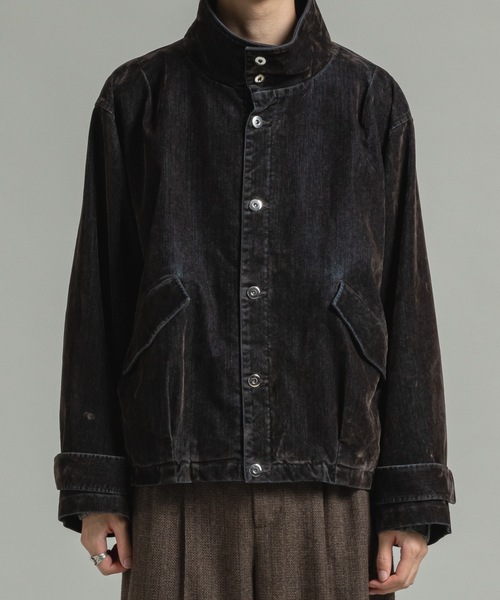 ハイネックデニムブルゾン CASPER JOHN（キャスパージョン）の「High neck denim blouson