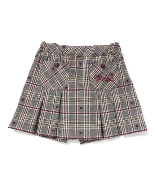 SLAP SLIP（スラップスリップ）の「【お揃い】チェック前ポケットタックスカパン(90~130cm)（スカート・キッズ・ブルー系その他2/ブラウン系その他/ブラック系その他・90cm/100cm/130cm/120cm/110cm）」の6枚目の写真