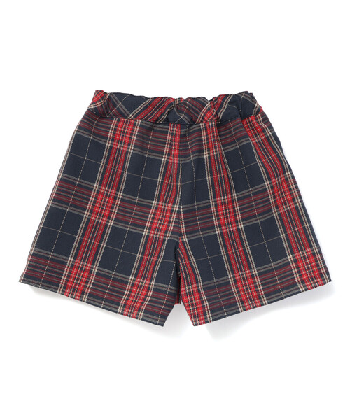 SLAP SLIP（スラップスリップ）の「【お揃い】チェック前ポケットタックスカパン(90~130cm)（スカート・キッズ・ブルー系その他2/ブラウン系その他/ブラック系その他・90cm/100cm/130cm/120cm/110cm）」の10枚目の写真