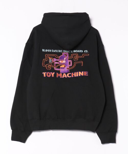 TOY　MACHINE（トイ　マシーン）の「TOY MACHINE/トイマシーン フルジップパーカー バックプリント MTMFFSW7（パーカー・メンズ・杢グレー/ブラック・XL/L/M）」の16枚目の写真