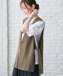 ikka（イッカ）の「ドライタッチサイドスリットジレ（ベスト）」