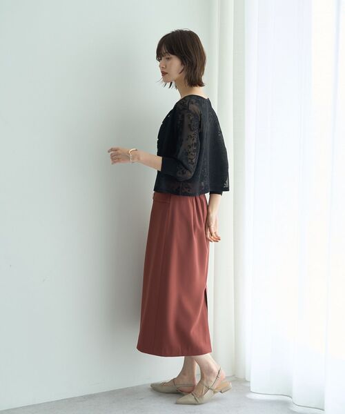 YECCA VECCA（イェッカヴェッカ）の「【2点SET】インナーセットレース柄カーディガン（カーディガン/ボレロ・レディース・ブラック/ライトベージュ/グリーン・FREE）」の14枚目の写真