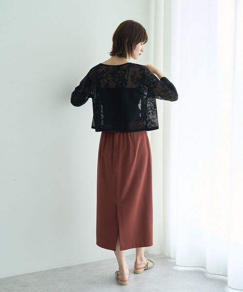 YECCA VECCA（イェッカヴェッカ）の「【2点SET】インナーセットレース柄カーディガン（カーディガン/ボレロ・レディース・ブラック/ライトベージュ/グリーン・FREE）」の15枚目の写真