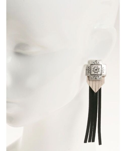 MURUA（ムルーア）の「フリンジクリップピアス（ピアス（両耳用）・レディース・ブラック・FREE）」の7枚目の写真