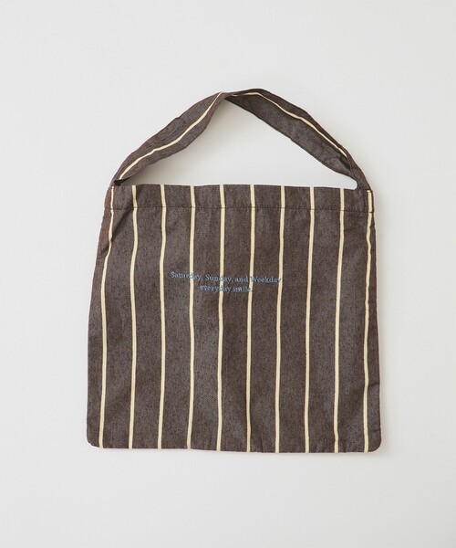 beej（ビージ）の「【WEB限定】beej / ワンショルダー バッグ ストライプ（トートバッグ・レディース・ブルー/ブラウン/ベージュ・ONE SIZE）」の13枚目の写真