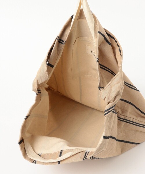 beej（ビージ）の「【WEB限定】beej / ワンショルダー バッグ ストライプ（トートバッグ・レディース・ブルー/ブラウン/ベージュ・ONE SIZE）」の4枚目の写真