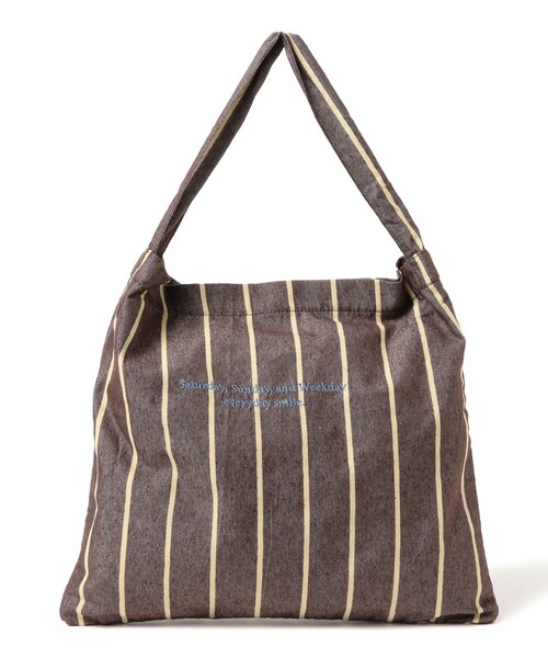 beej（ビージ）の「【WEB限定】beej / ワンショルダー バッグ ストライプ（トートバッグ・レディース・ブルー/ブラウン/ベージュ・ONE SIZE）」の11枚目の写真
