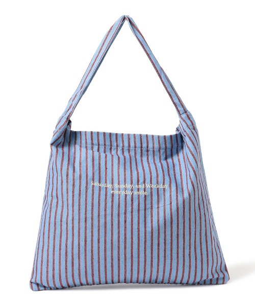beej（ビージ）の「【WEB限定】beej / ワンショルダー バッグ ストライプ（トートバッグ・レディース・ブルー/ブラウン/ベージュ・ONE SIZE）」の10枚目の写真