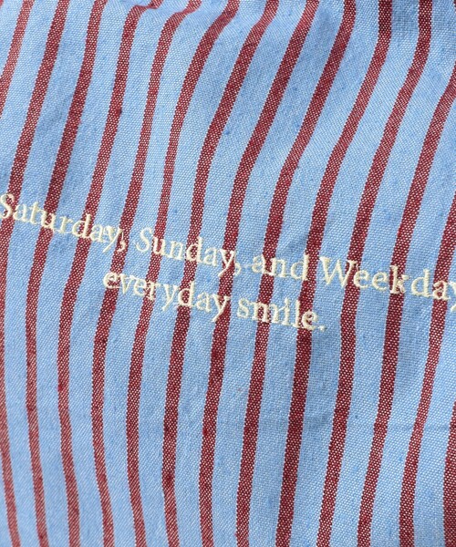 beej（ビージ）の「【WEB限定】beej / ワンショルダー バッグ ストライプ（トートバッグ・レディース・ブルー/ブラウン/ベージュ・ONE SIZE）」の5枚目の写真