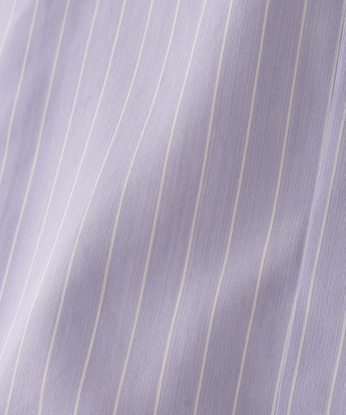 Rouge vif Anna(ルージュヴィフアンナ)の「バックドレープストライプシャツ(シャツ/ブラウス・レディース・サックスブルー/ピンク・フリー)」の10枚目の写真