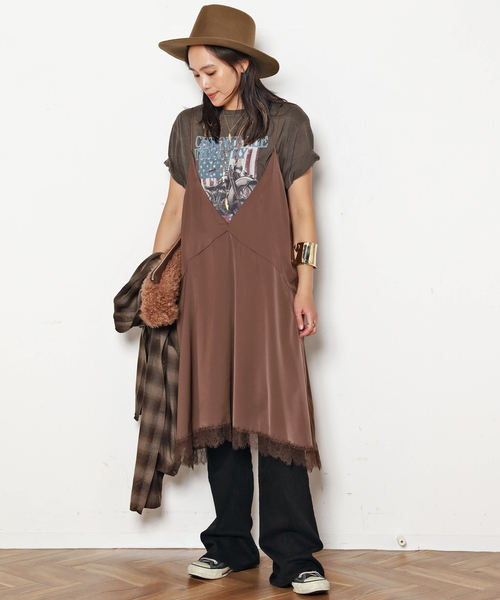 新品　マロウレースドッキングワンピース　レース　ドッキング　ブラック Mystrada（マイストラーダ）の「マロウレースドッキング