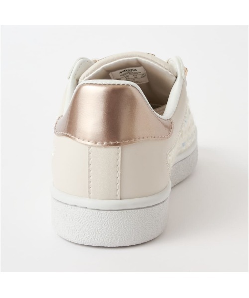 ビジュー付きコートスニーカー（スニーカー）｜+diana（プラスダイアナ