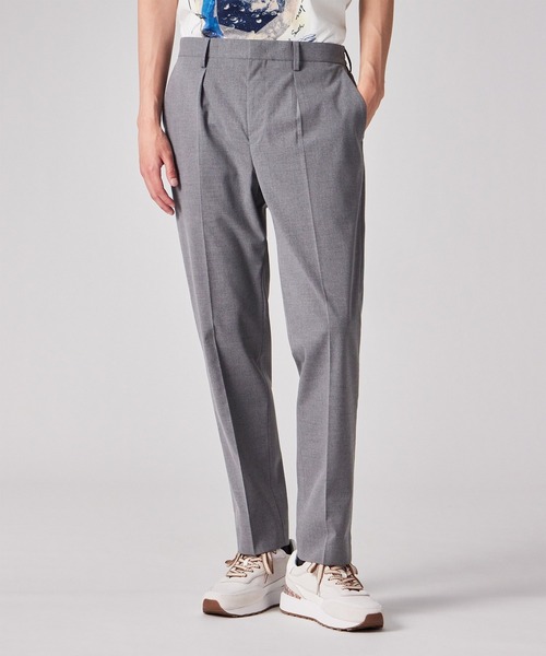 Paul Smith（ポールスミス）の「ライトメランジ ワンタック テーパード トラウザーズ / 253153 056Z（スラックス・メンズ・ブラウン/グレー/レッド・MEDIUM/LARGE/X-LARGE/SMALL/XX-LARGE）」の16枚目の写真