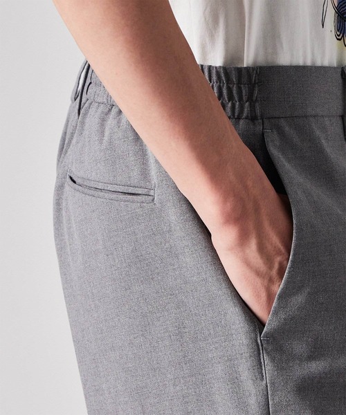 Paul Smith（ポールスミス）の「ライトメランジ ワンタック テーパード トラウザーズ / 253153 056Z（スラックス・メンズ・ブラウン/グレー/レッド・MEDIUM/LARGE/X-LARGE/SMALL/XX-LARGE）」の14枚目の写真