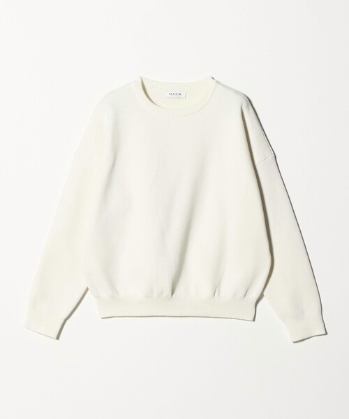 MARW UNITED ARROWS（マルゥ ユナイテッドアローズ）の「＜MARW UNITED ARROWS＞クルーネック ロングスリーブ ニット（ニット/セーター・レディース・ブラック/モカ/オフホワイト/グレー/レッド・FREE）」の17枚目の写真