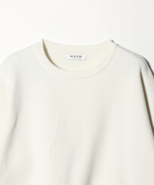 MARW UNITED ARROWS（マルゥ ユナイテッドアローズ）の「＜MARW UNITED ARROWS＞クルーネック ロングスリーブ ニット（ニット/セーター・レディース・ブラック/モカ/オフホワイト/グレー/レッド・FREE）」の19枚目の写真