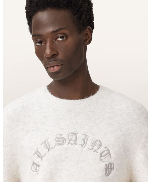 ALLSAINTS(オールセインツ)の「CURV OVERSIZED JUMPER | CURV オーバーサイズ ニット・セーター(ニット/セーター・メンズ・ホワイト系その他・S/M/L/XL/XS)」の10枚目の写真