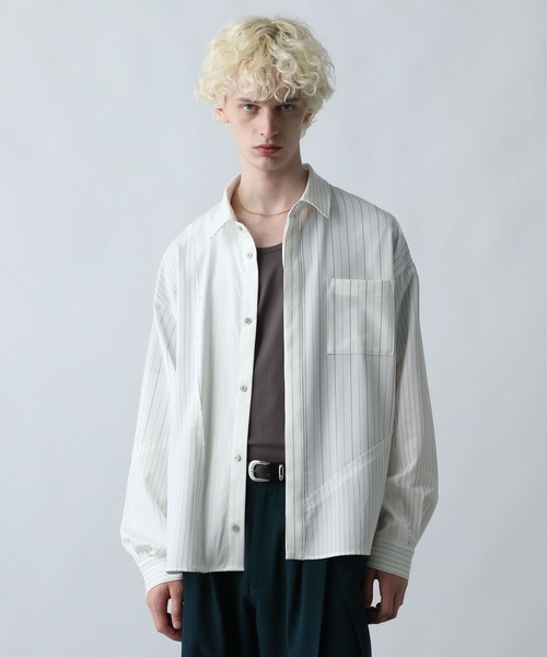 HARE（ハレ）の「【SET UP対応】サイコウチクシャツLS(HARE)（シャツ/ブラウス・メンズ・ホワイト系その他/ブラック系その他/ブラウン系その他・FREE）」の2枚目の写真