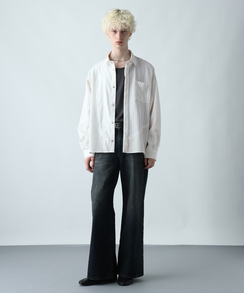 HARE（ハレ）の「【SET UP対応】サイコウチクシャツLS(HARE)（シャツ/ブラウス・メンズ・ホワイト系その他/ブラック系その他/ブラウン系その他・FREE）」の7枚目の写真