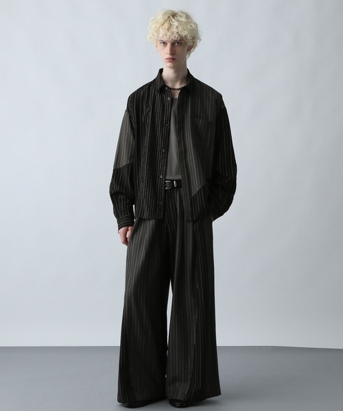 HARE（ハレ）の「【SET UP対応】サイコウチクシャツLS(HARE)（シャツ/ブラウス・メンズ・ホワイト系その他/ブラック系その他/ブラウン系その他・FREE）」の5枚目の写真