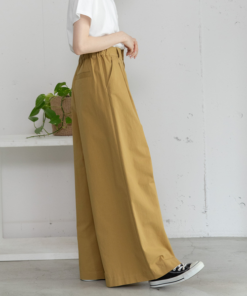 POU DOU DOU(プードゥドゥ)の「2タックワイドパンツ(その他パンツ・レディース・カーキ/ネイビー/ベージュ・M)」の8枚目の写真