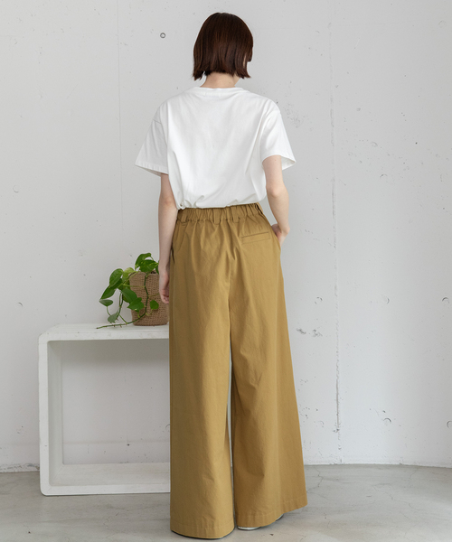 POU DOU DOU(プードゥドゥ)の「2タックワイドパンツ(その他パンツ・レディース・カーキ/ネイビー/ベージュ・M)」の13枚目の写真
