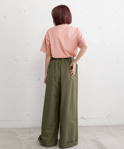 POU DOU DOU(プードゥドゥ)の「2タックワイドパンツ(その他パンツ・レディース・カーキ/ネイビー/ベージュ・M)」の19枚目の写真