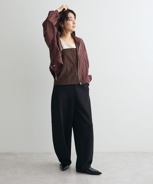 CRAFT STANDARD BOUTIQUE（クラフトスタンダードブティック）の「フロントボタンキャミビスチェ（ベスト・レディース・チャコールグレー/ブラウン・FREE）」の16枚目の写真