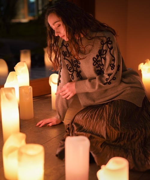 Bou Jeloud（ブージュルード）の「ワッシャーマットサテンスカート（スカート・レディース・ブラウン/ブラック/ベージュ・FREE）」の5枚目の写真